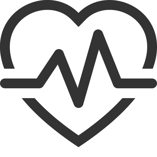 иконка heart pulse, heart, сердце, pulse,