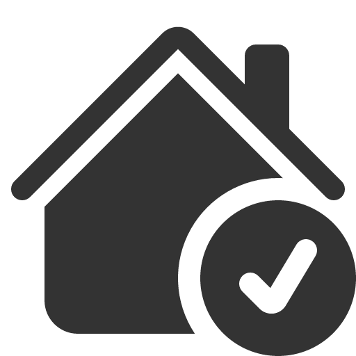 иконка house check, house, дом, check, галочка,