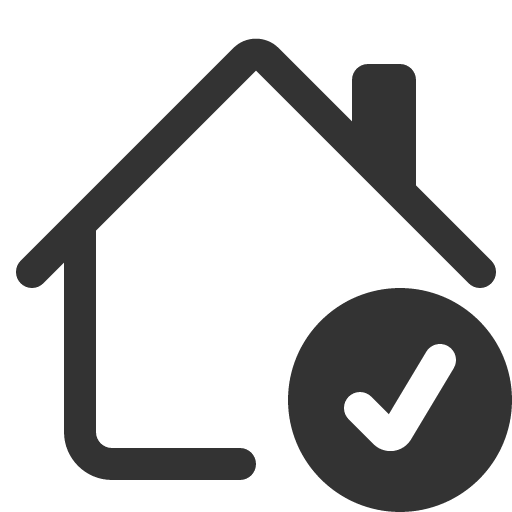 иконка house check, house, дом, check, галочка,
