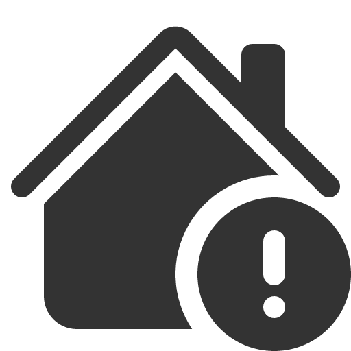иконка house exclamation, house, дом, exclamation, предупреждение,