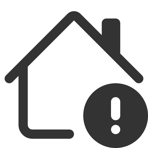иконка house exclamation, house, дом, exclamation, предупреждение,