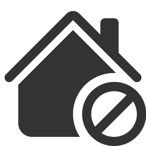 иконка house slash, house, дом, slash,