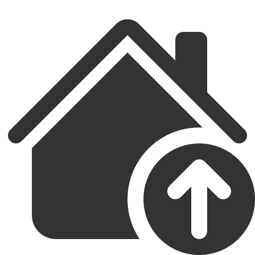 иконка house up, house, дом, up, стрелка вверх,