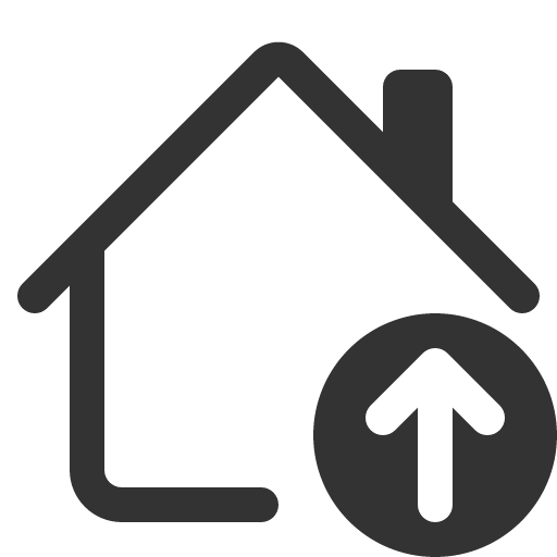 иконка house up, house, дом, up, стрелка вверх,
