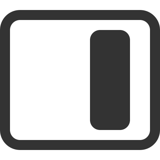иконка layout sidebar inset reverse, layout, макет, sidebar, монитор, inset, reverse,