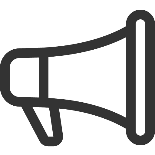 иконка megaphone, громкоговоритель,