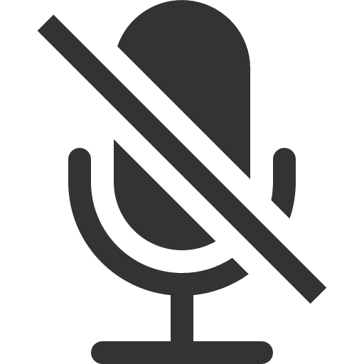 иконка mic mute, mic, микрофон, mute, без звука,