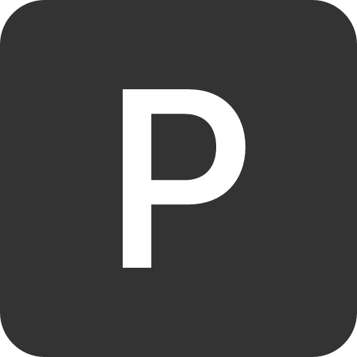 иконка p square, square,