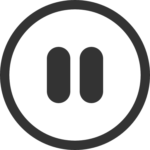 иконка pause circle, pause, пауза, circle,