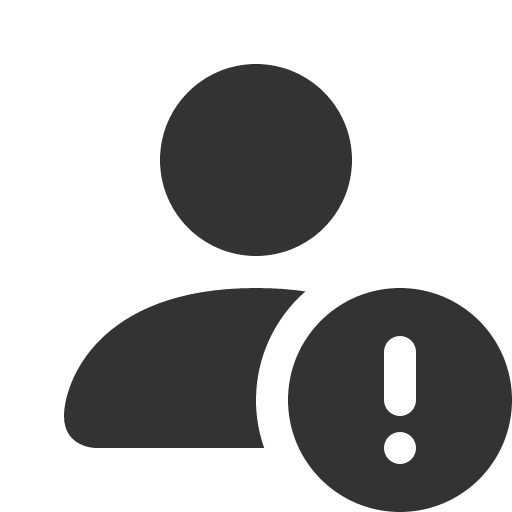 иконка person exclamation, person, exclamation, предупреждение,