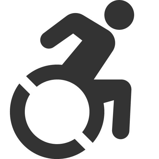 иконка person wheelchair, person, wheelchair, инвалидное кресло,