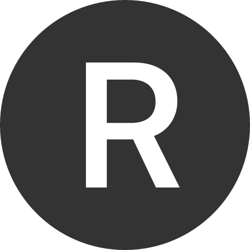 иконка r circle, circle,