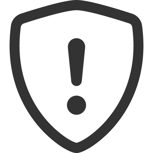 иконка shield exclamation, shield, щит, exclamation, предупреждение,