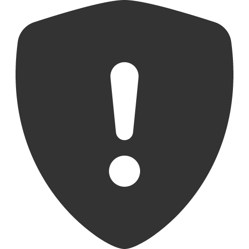 иконка shield exclamation, shield, щит, exclamation, предупреждение,