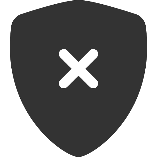 иконка shield x, shield, щит,