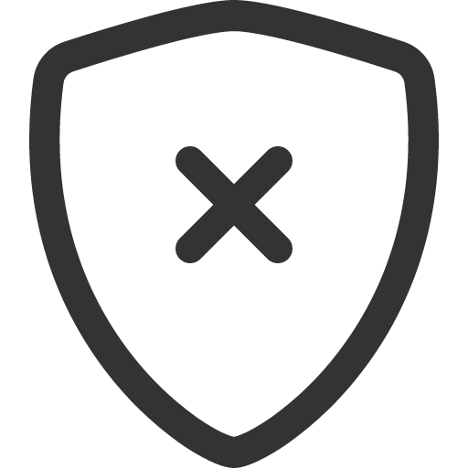 иконка shield x, shield, щит,