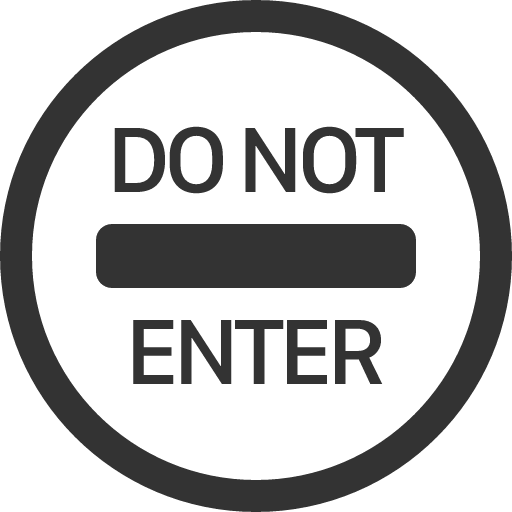 иконка sign do not enter, sign, do, not, enter,