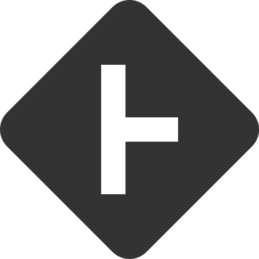 иконка sign intersection side, sign, intersection, side,