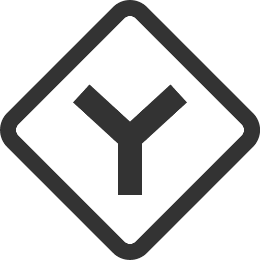 иконка sign intersection y, sign, intersection,