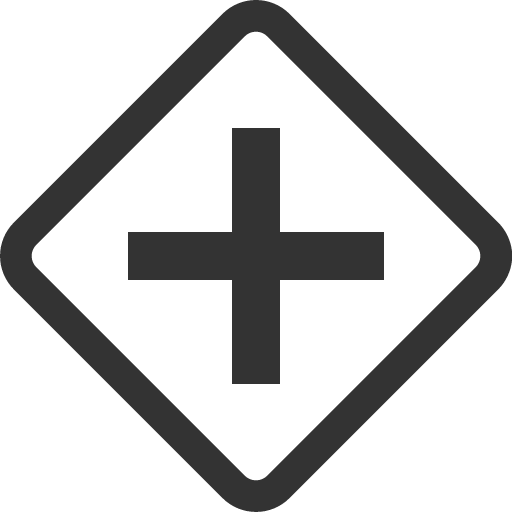 иконка sign intersection, sign, intersection,
