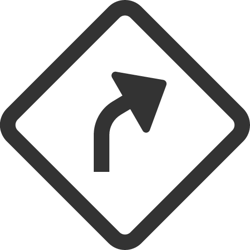 иконка sign turn slight right, sign, turn, вращать, slight, right, стрелка,