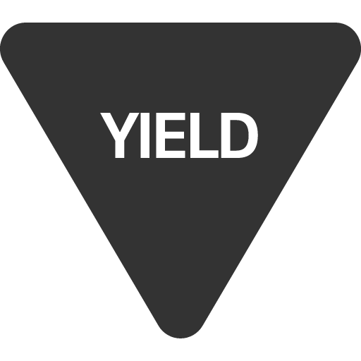 иконка sign yield, sign, yield,