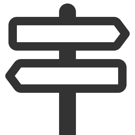 иконка signpost 2, signpost,