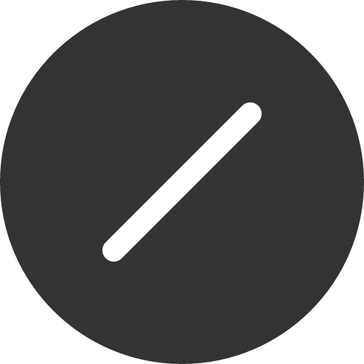 иконка slash circle, slash, circle,