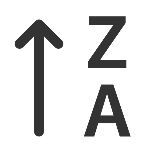 иконка sort alpha up, sort, alpha, up, стрелка вверх,