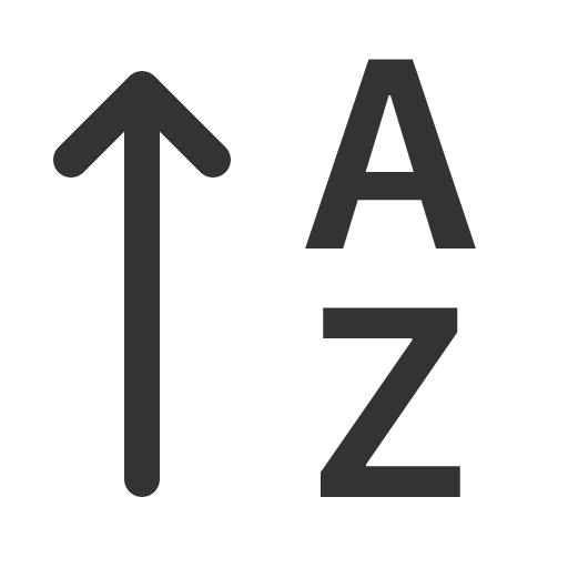 иконка sort alpha up, sort, alpha, up, стрелка вверх,