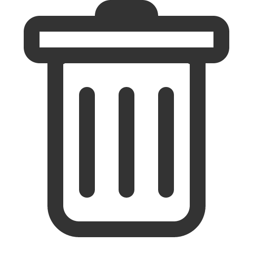 иконка trash, мусорный бак,
