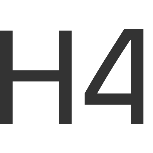иконка type h4, type, шрифт, h4,