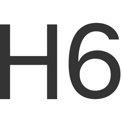 иконка type h6, type, шрифт, h6,