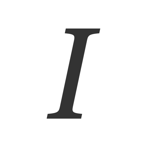 иконка type italic, type, шрифт, italic, курсив,