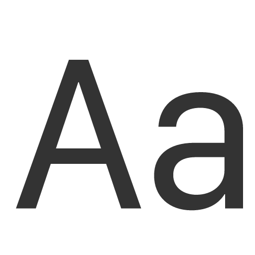 иконка type, шрифт,