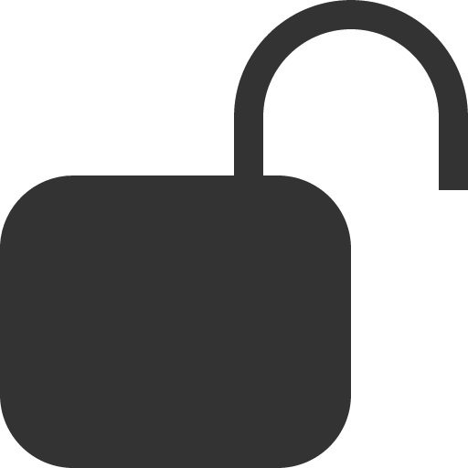 иконка unlock, замок,