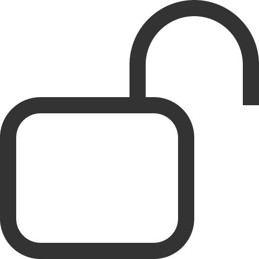 иконка unlock, замок,