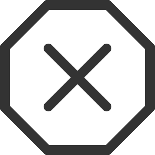иконка x octagon, octagon,