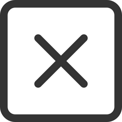 иконка x square, square,