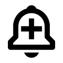 иконки bx bell plus, bx, bell, колокольчик, plus, плюс