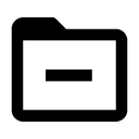иконки bx folder minus, bx, folder, папка, minus, минус