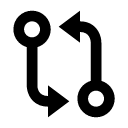 иконка bx git compare, bx, git, compare