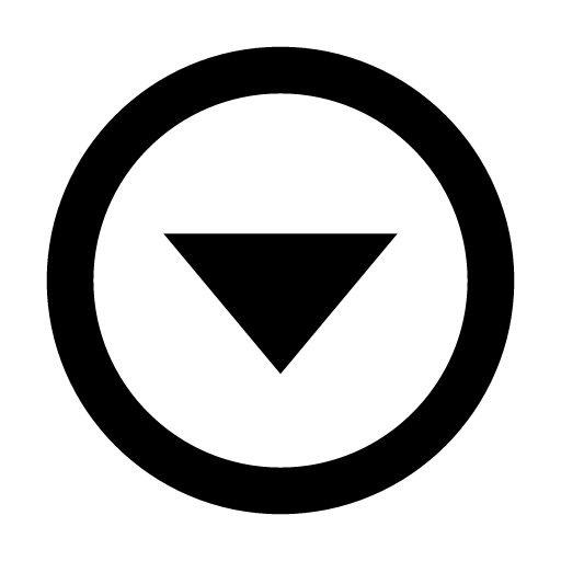 иконка bx caret down circle, bx, caret, down, стрелка, circle,