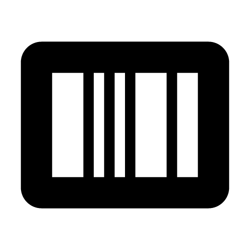 иконка bxs barcode, bxs, barcode, штрих код,