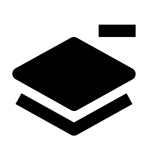 иконка bxs layer minus, bxs, layer, minus, минус,