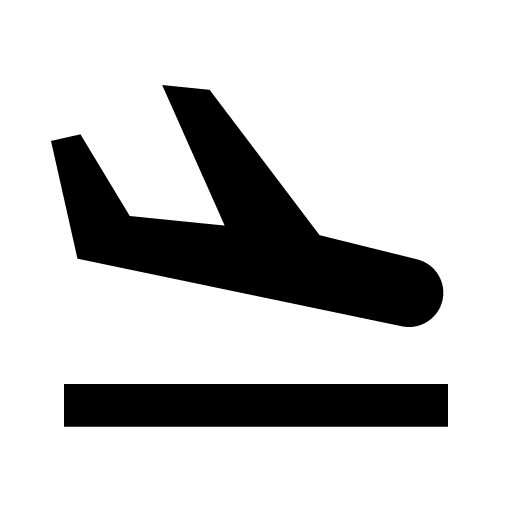 иконка bxs plane land, bxs, plane, самолет, land,