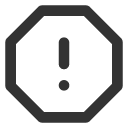 иконка alert octagon, alert, предупреждение, octagon