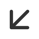 иконки arrow down left, arrow, стрелка, down, left