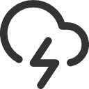 иконка cloud lightning, гроза, cloud, облако, lightning, молния