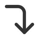 иконки corner right down, corner, right, стрелка, down